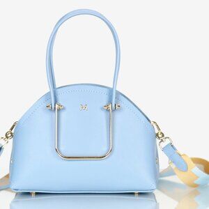 MATMAZEL "Gian" Metal Handle Hand & Shoulder Bag- Crossbody Purse